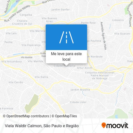 Viela Waldir Calmon mapa
