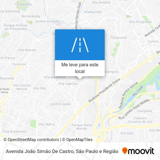 Avenida João Simão De Castro mapa