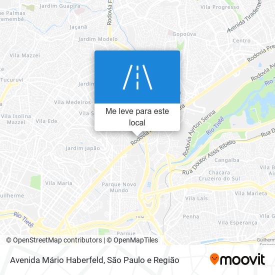 Avenida Mário Haberfeld mapa