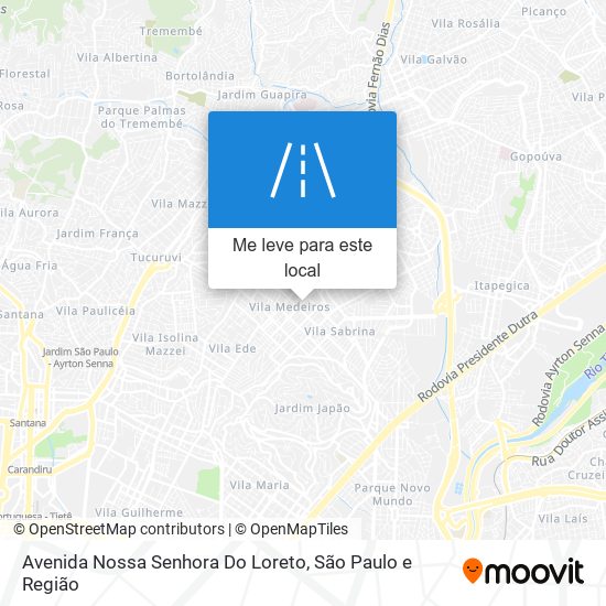 Avenida Nossa Senhora Do Loreto mapa