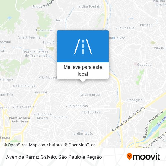 Avenida Ramiz Galvão mapa