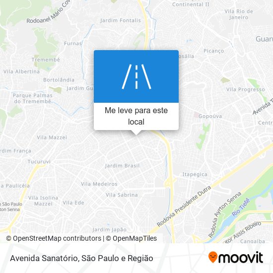 Avenida Sanatório mapa