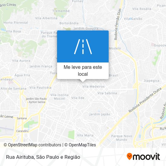 Rua Airituba mapa