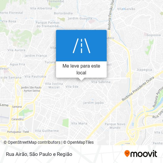 Rua Airão mapa