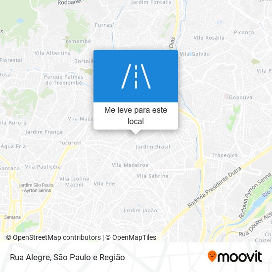 Rua Alegre mapa