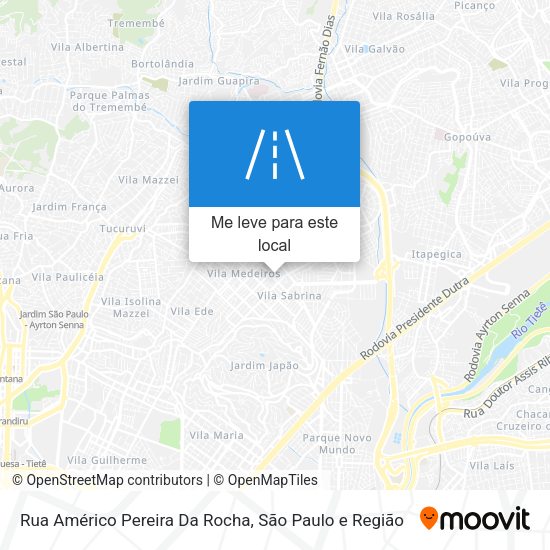 Rua Américo Pereira Da Rocha mapa