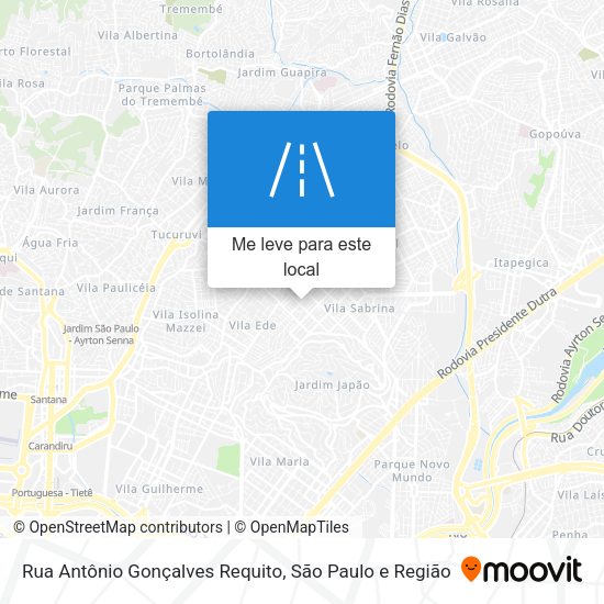 Rua Antônio Gonçalves Requito mapa