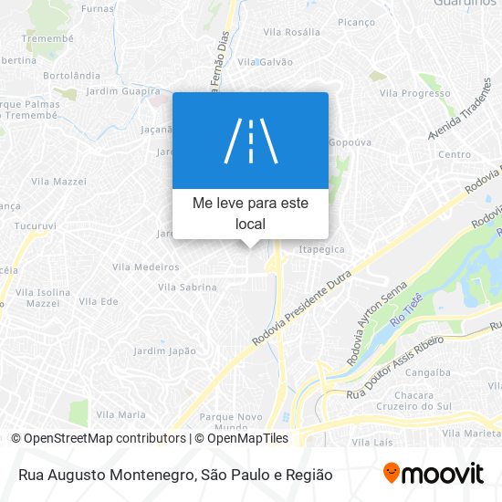 Rua Augusto Montenegro mapa