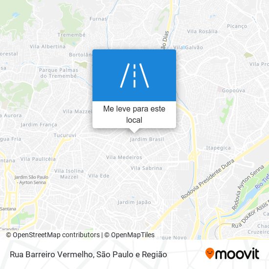 Rua Barreiro Vermelho mapa