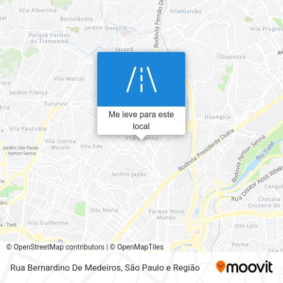Rua Bernardino De Medeiros mapa