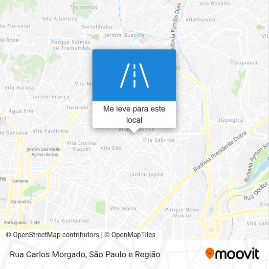 Rua Carlos Morgado mapa