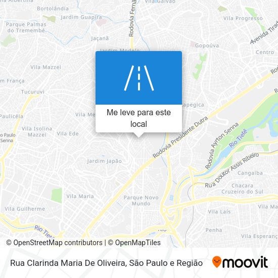 Rua Clarinda Maria De Oliveira mapa