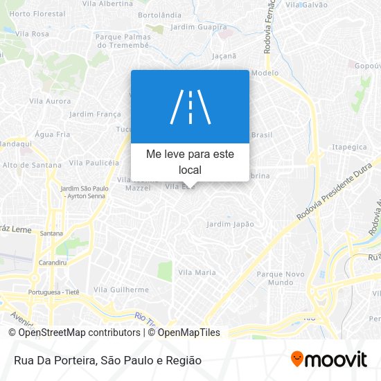 Rua Da Porteira mapa