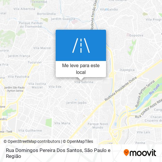 Rua Domingos Pereira Dos Santos mapa