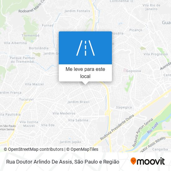 Rua Doutor Arlindo De Assis mapa