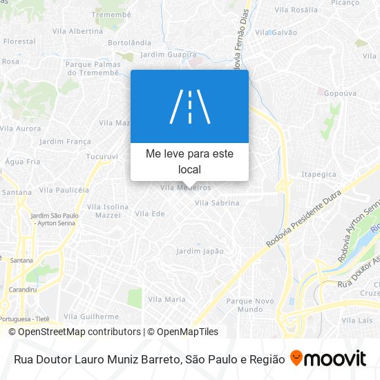 Rua Doutor Lauro Muniz Barreto mapa