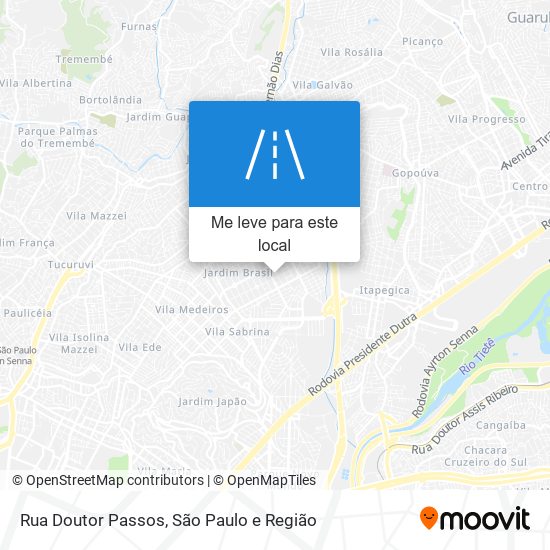 Rua Doutor Passos mapa