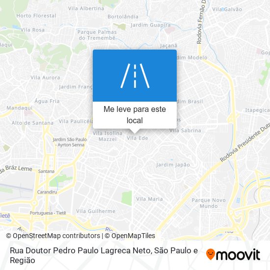 Rua Doutor Pedro Paulo Lagreca Neto mapa