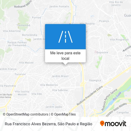 Rua Francisco Alves Bezerra mapa