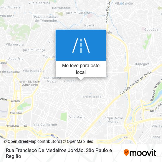 Rua Francisco De Medeiros Jordão mapa