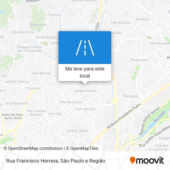 Rua Francisco Herrera mapa