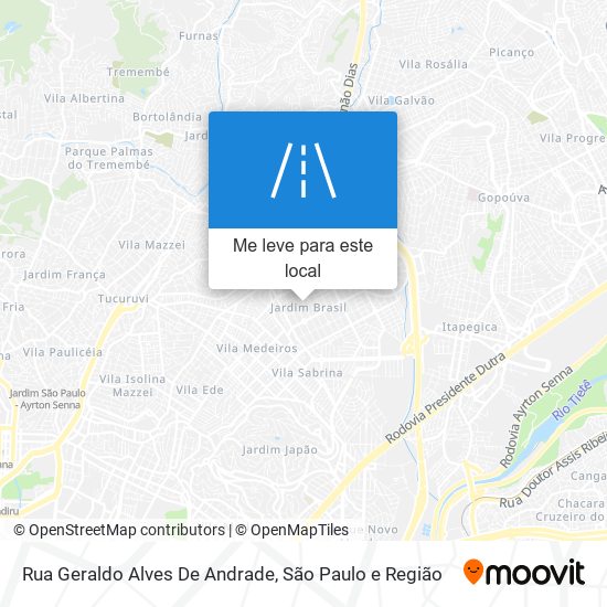 Rua Geraldo Alves De Andrade mapa