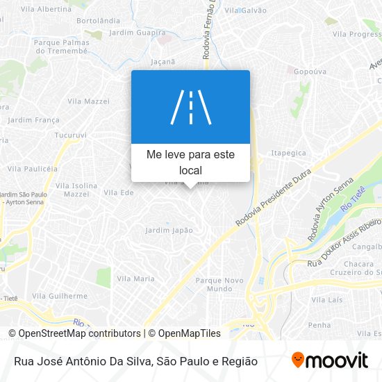 Rua José Antônio Da Silva mapa