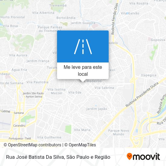 Rua José Batista Da Silva mapa