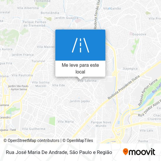 Rua José Maria De Andrade mapa
