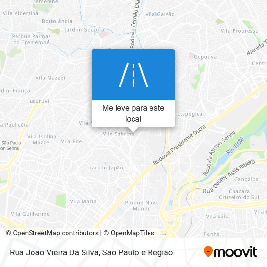 Rua João Vieira Da Silva mapa