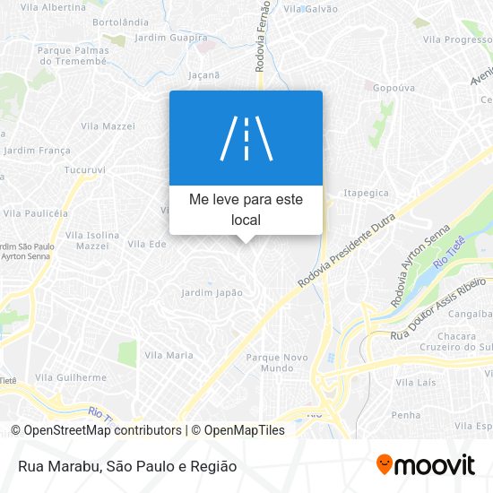 Rua Marabu mapa