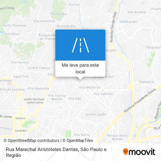 Rua Marechal Aristóteles Dantas mapa