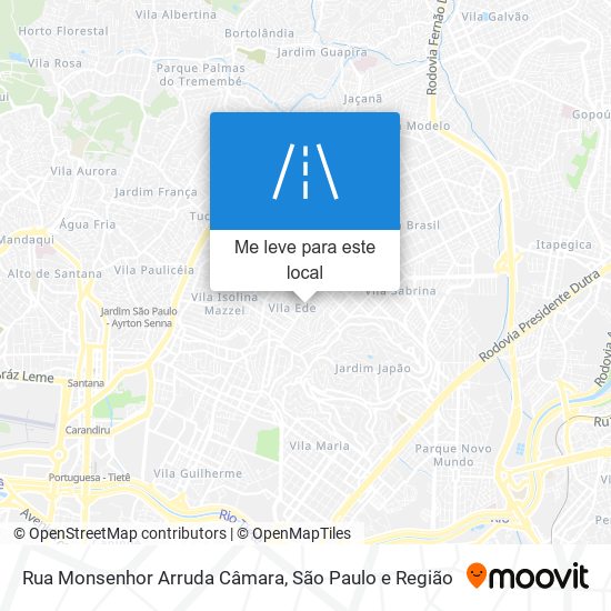 Rua Monsenhor Arruda Câmara mapa