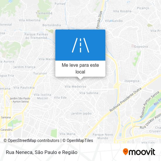 Rua Neneca mapa