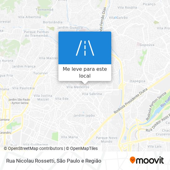 Rua Nicolau Rossetti mapa