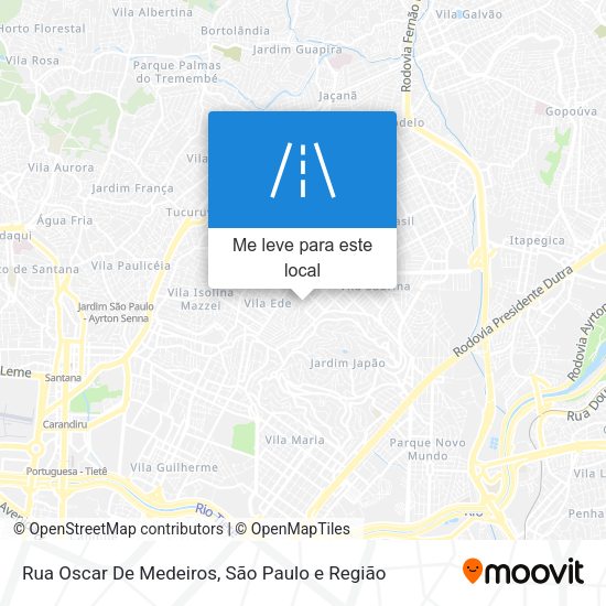Rua Oscar De Medeiros mapa