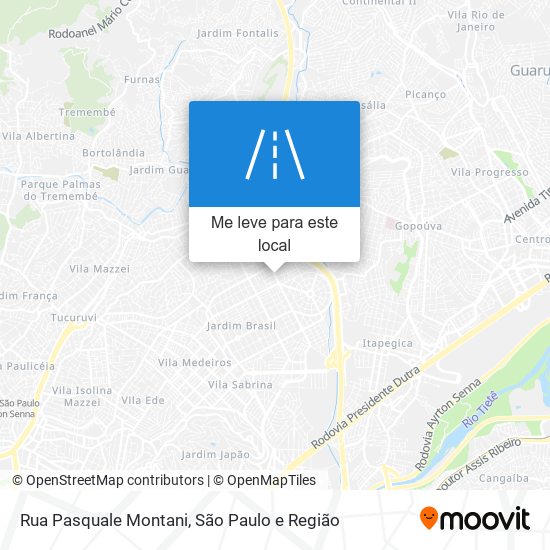 Rua Pasquale Montani mapa