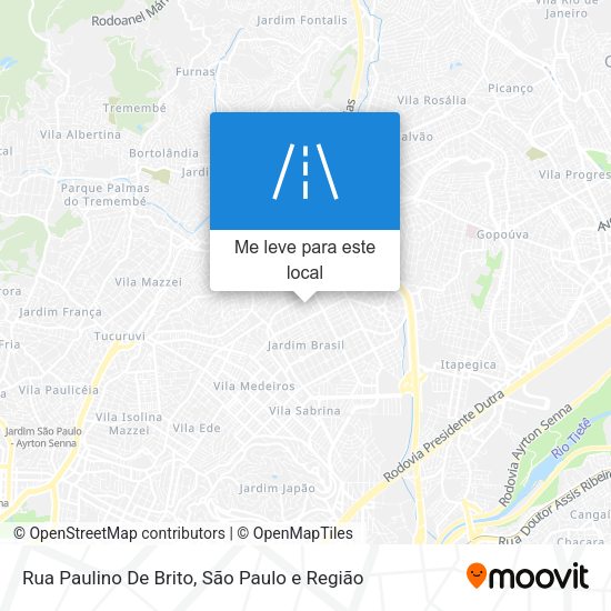 Rua Paulino De Brito mapa