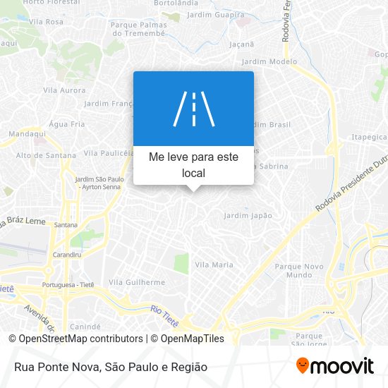 Rua Ponte Nova mapa