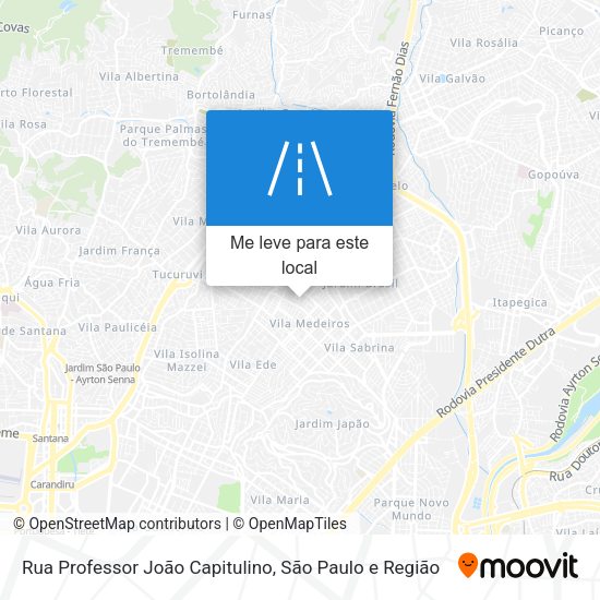 Rua Professor João Capitulino mapa