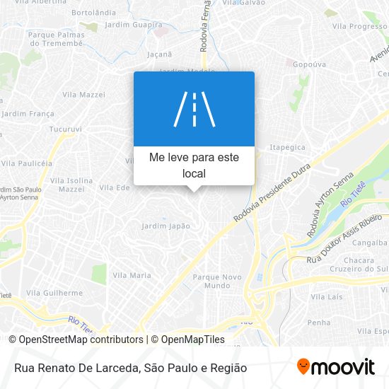 Rua Renato De Larceda mapa