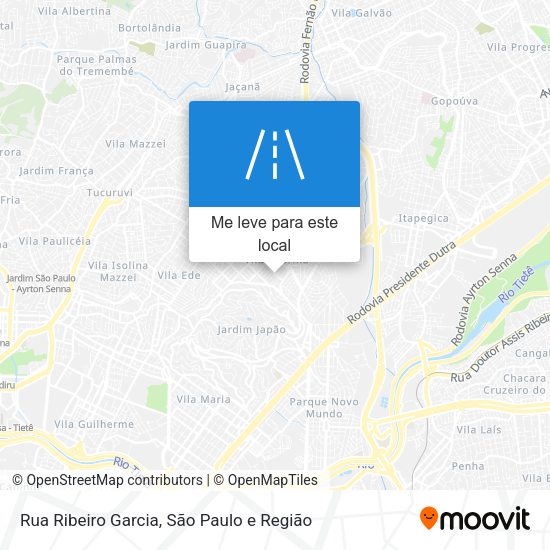 Rua Ribeiro Garcia mapa