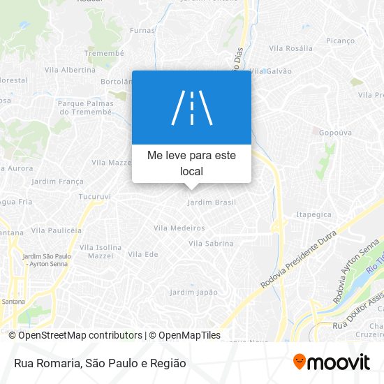 Rua Romaria mapa