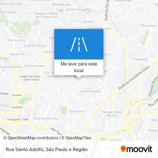 Rua Santo Adolfo mapa