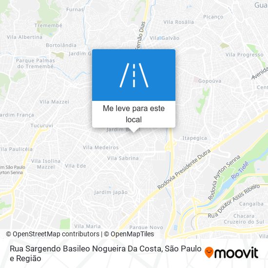 Rua Sargendo Basileo Nogueira Da Costa mapa