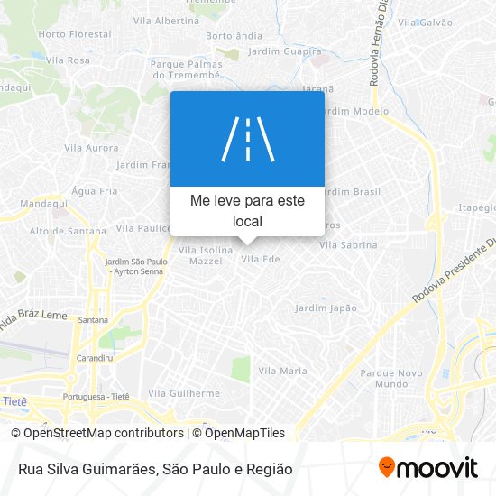 Rua Silva Guimarães mapa