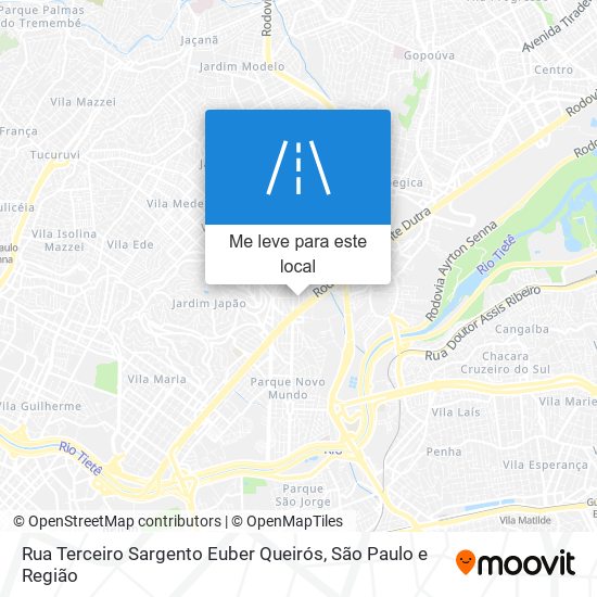 Rua Terceiro Sargento Euber Queirós mapa