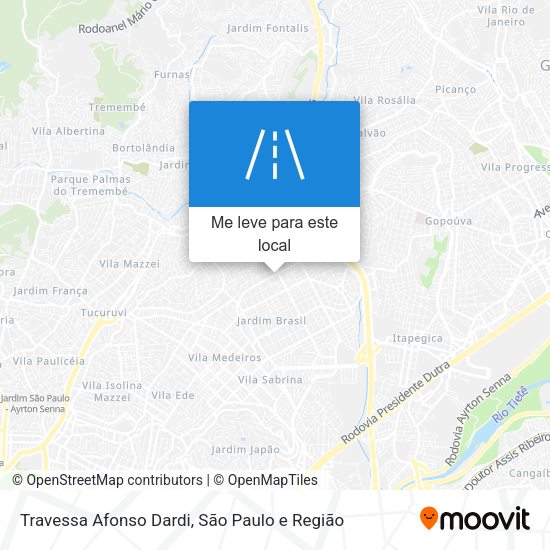 Travessa Afonso Dardi mapa