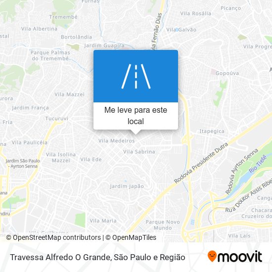 Travessa Alfredo O Grande mapa