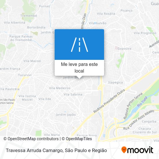 Travessa Arruda Camargo mapa